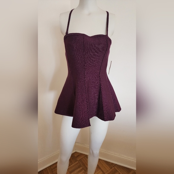 Bramd New With Tags Anthropologie Mulberry Peplum Camisole Bustier - Picture 1 of 6
